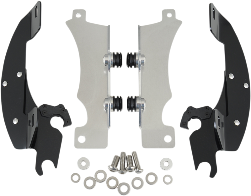 MEMPHIS SHADES Batwing Trigger Lock Mounting Kit - Yamaha XV 950 2009-2015 - Black MEK1916 - PartsOutlet.com.au