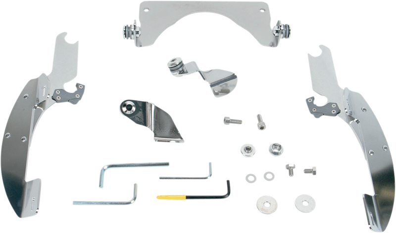 MEMPHIS SHADES Batwing Trigger Lock Mounting Kit - Suzuki C90/T 2005-2009 - Polished MEK1918 - PartsOutlet.com.au