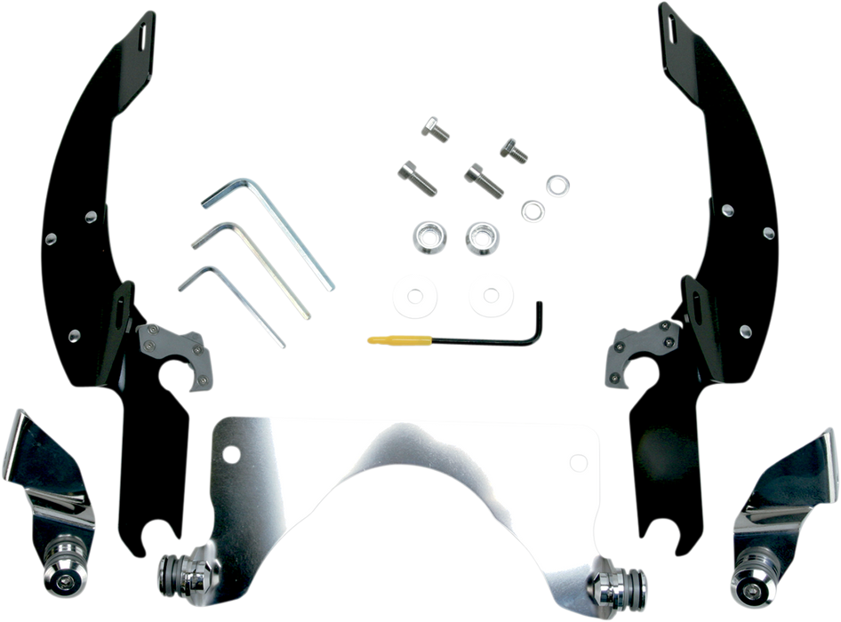 MEMPHIS SHADES Batwing Trigger Lock Mounting Kit - Suzuki C90/T 2005-2009 - Black MEK1919