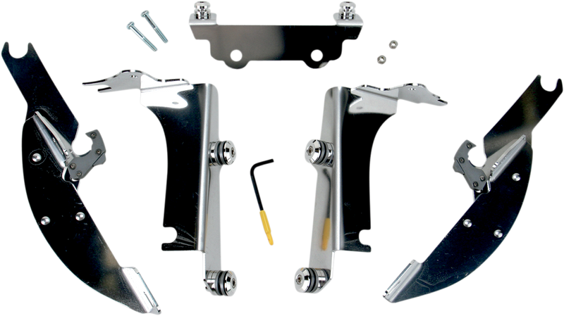 MEMPHIS SHADES Batwing Trigger Lock Mounting Kit - Kawasaki VN 1500 1996-2005 - Polished MEK1923 - PartsOutlet.com.au