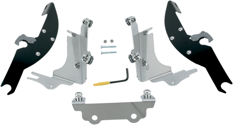 MEMPHIS SHADES Batwing Trigger Lock Mounting Kit - Kawasaki VN 1500 1996-2005 - Black MEK1924 - PartsOutlet.com.au