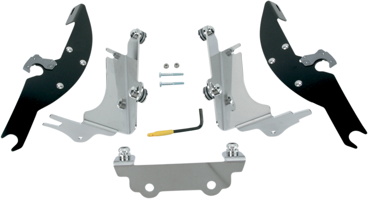 MEMPHIS SHADES Batwing Trigger Lock Mounting Kit - Kawasaki VN 1500 1996-2005 - Black MEK1924