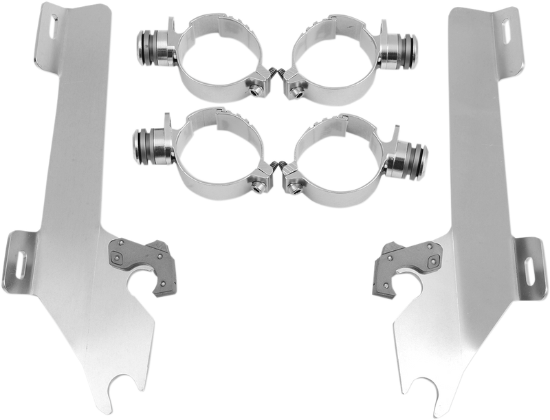 MEMPHIS SHADES Batwing Trigger Lock Mounting Kit - Kingpin - Polished MEK1927 - PartsOutlet.com.au