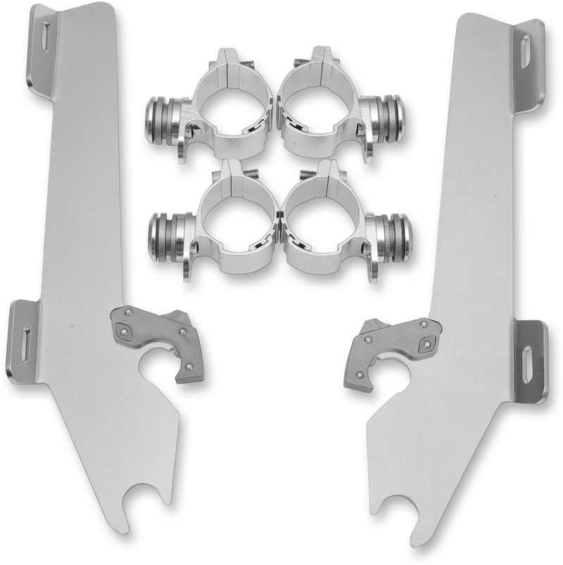 MEMPHIS SHADES Batwing Trigger Lock Mounting Kit - Vegas 2004-2015 - Polished MEK1929 - PartsOutlet.com.au