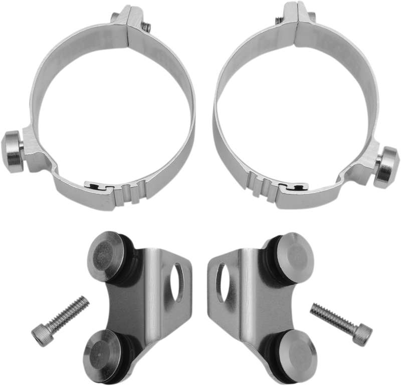 MEMPHIS SHADES Fork Cover - Hardware Kit - Honda/Kawasaki/Suzuki/Yamaha - Polished MEK1934 - PartsOutlet.com.au