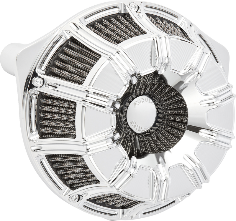 ARLEN NESS Inverted Series Air Cleaner Kit - 10-Gauge - Chrome 600-222