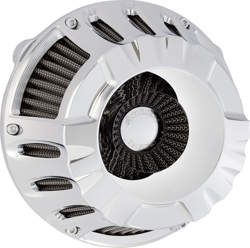 ARLEN NESS Inverted Series Air Cleaner Kit - Deep Cut - Chrome 600-228