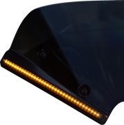 CUSTOM DYNAMICS Windshield Trim - LED - Turn Signal - Black - Smoke Lens CD-RG23-SWT-B
