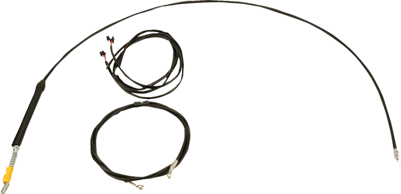 LA CHOPPERS Cable Kit - 15" - 17" Handlebars - Black - Touring '17-'20 - LA-8060KT3-16B