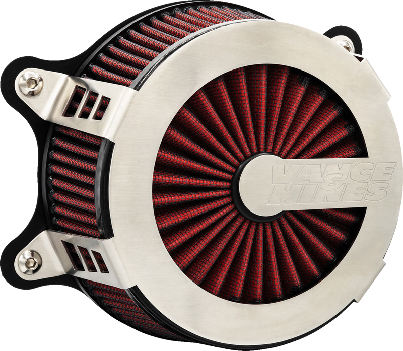VANCE & HINES VO2 Cage Fighter Air Intake Kit - Brushed - FL '23-'25 - 71106