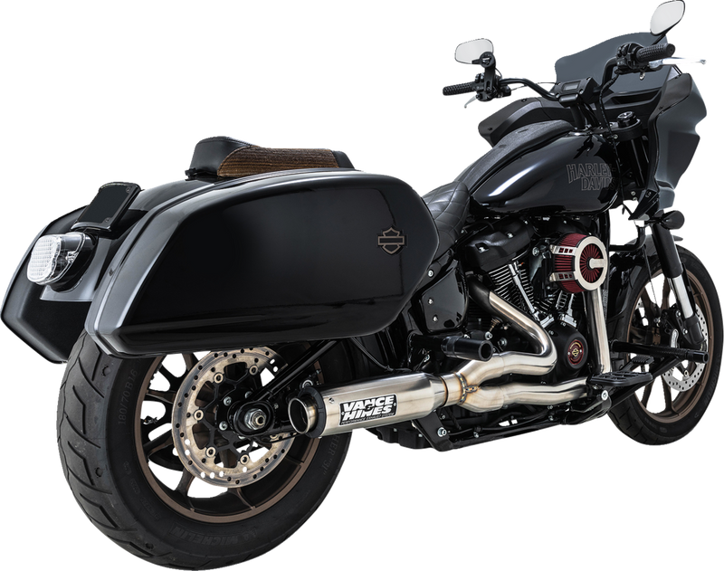 VANCE & HINES 2-into-1 Supersport Exhaust System - Brushed - Softail '17-'25 - 27337
