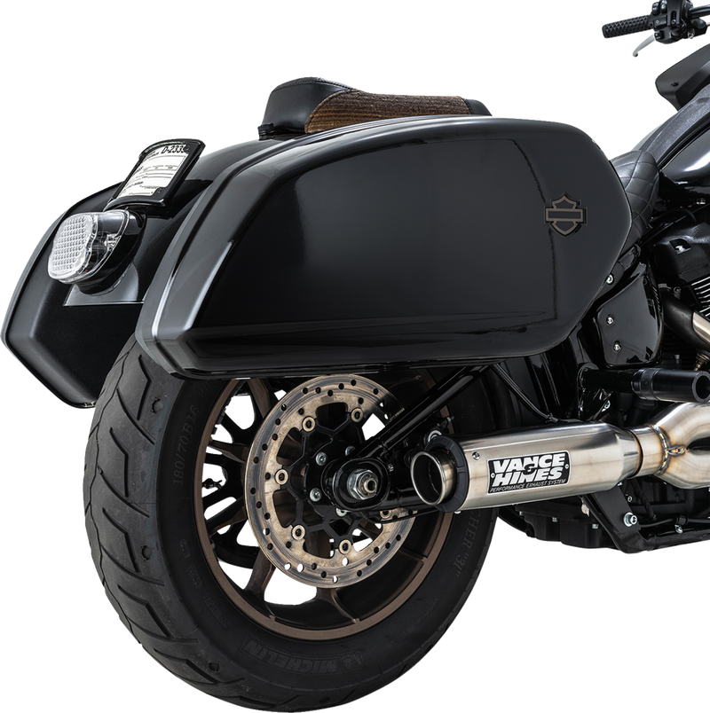 VANCE & HINES 2-into-1 Supersport Exhaust System - Brushed - Softail '17-'25 - 27337