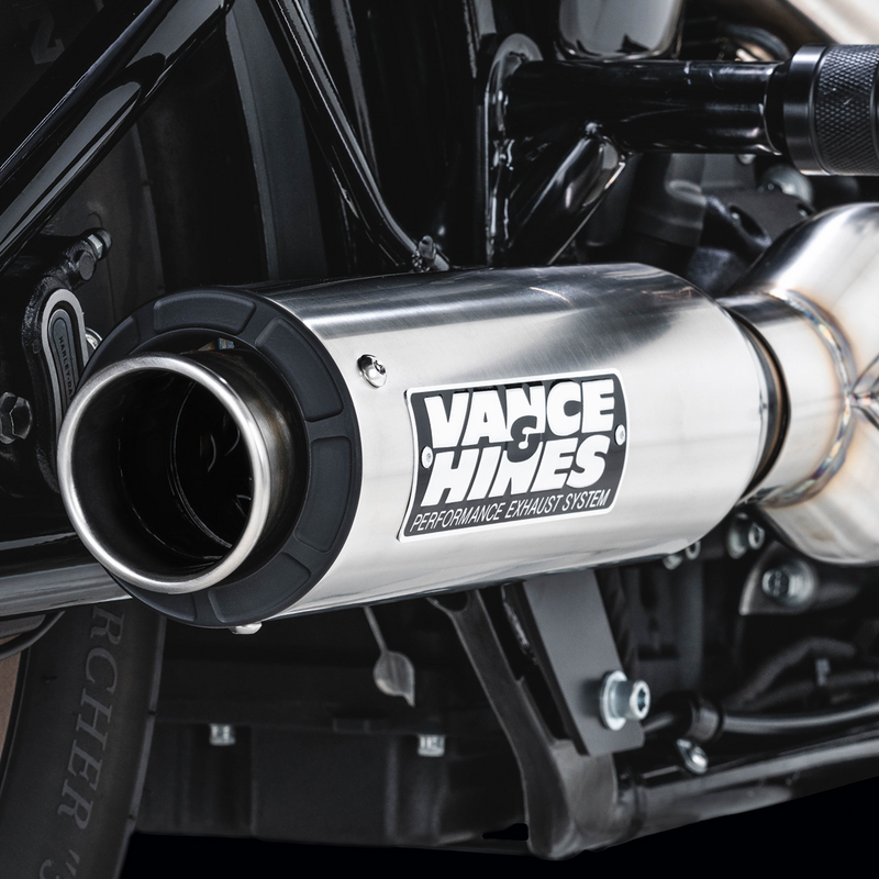 VANCE & HINES 2-into-1 Supersport Exhaust System - Brushed - Softail '17-'25 - 27337