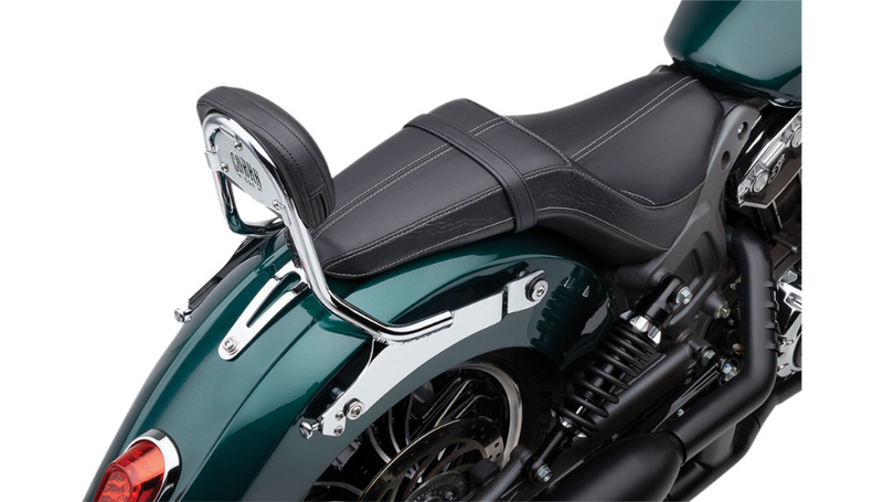 COBRA Detachable Backrest - Chrome - Two-up Seat - Indian '16-'20 Scout 502-2210 - PartsOutlet.com.au