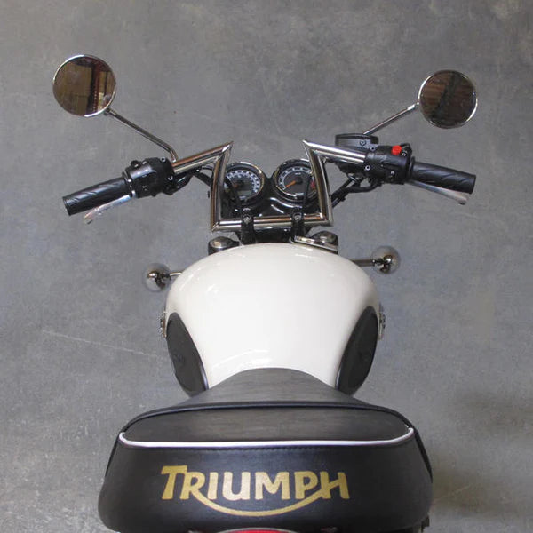 BILTWELL Handlebar - Keystone - Chrome - SLOTTED - 6001-1056 - PartsOutlet.com.au