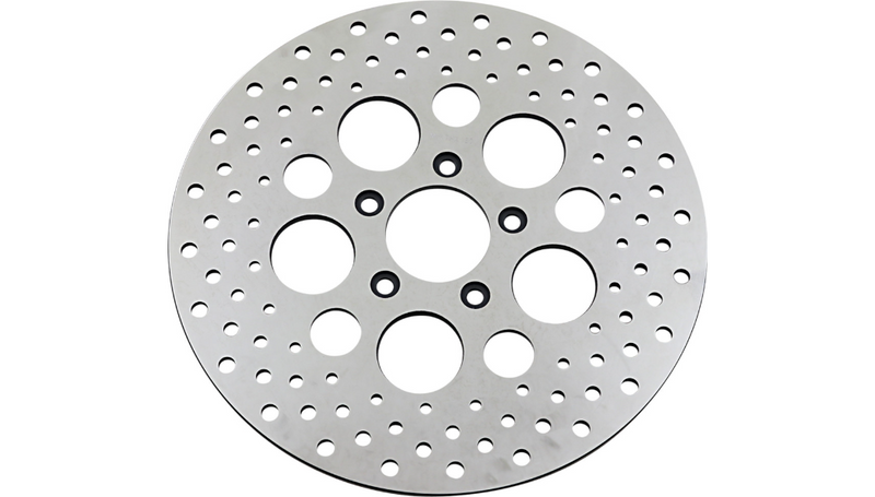 DRAG SPECIALTIES Drilled Brake Rotor - Front - 11.5" - Harley-Davidson '00-'14 - 060185ASP-BC648
