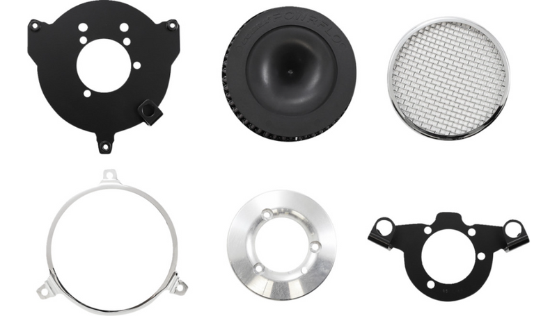 COBRA Air Cleaner Kit - '04-'22 XL - Chrome 606-0103-03-SB - PartsOutlet.com.au