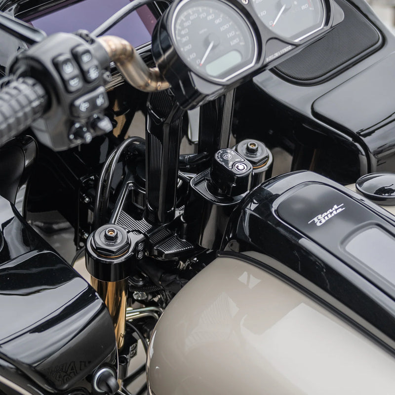 ARLEN NESS METHOD® TOP TRIPLE TREE, 15-UP ROAD GLIDE® - BLACK - 130-000 - PartsOutlet.com.au