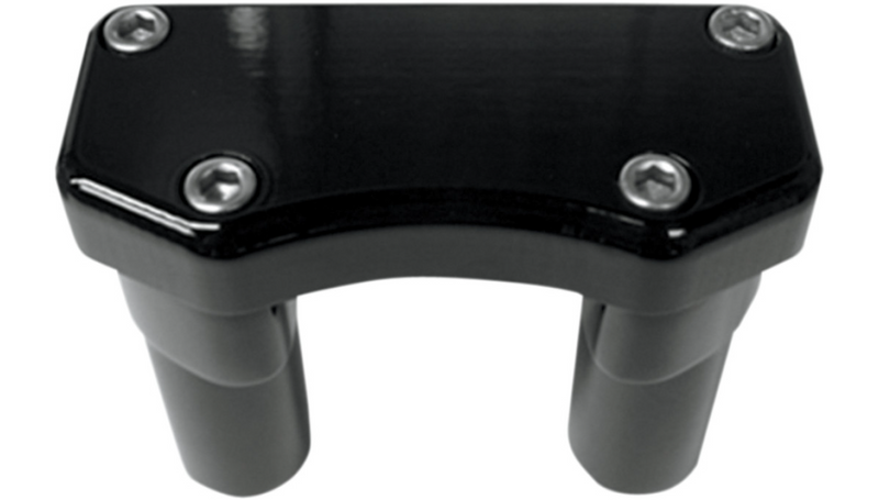 DRAG SPECIALTIES Risers 1" - 3" - Buffalo - Top - Black - 0602-0587