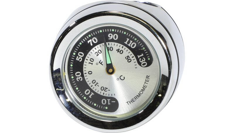 DRAG SPECIALTIES Handlebar Mount Thermometer - Chrome - For 1" Bar - O91-6821TN