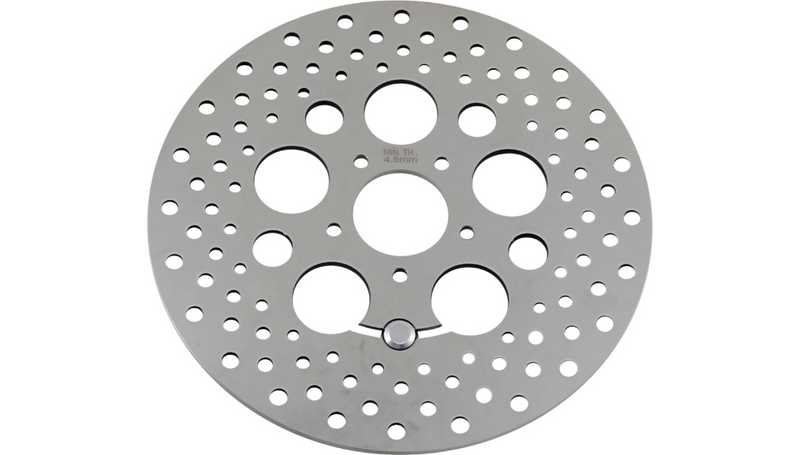 DRAG SPECIALTIES Drilled Brake Rotor - Front - 11.8 - Touring/Trike" - FL '08-'16 - B06-0188ASP