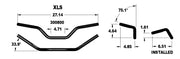 KHROME WERKS Handlebar - Drag XL - Black 300800 - PartsOutlet.com.au