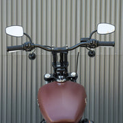 BILTWELL Handlebar - Tracker - TBW & Slotted - Black 6007-2017 - PartsOutlet.com.au