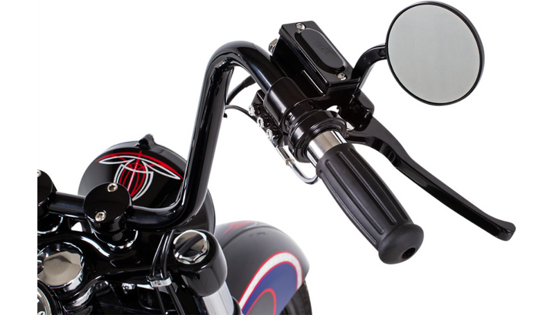 KHROME WERKS Handlebar - Ape Hanger - 10" - ETC - Black - Harley-Davidson '82-'22 - 300819