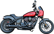S&S CYCLE 2-into-1 Qualifier Exhaust System - Guardian Black - 49-State - Indian Chief 550-1116