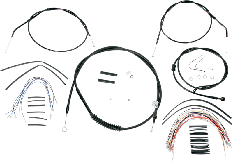 BURLY BRAND Control Kit - 12" Ape Hanger Handlebars - Sportster '07-'13 - B30-1008