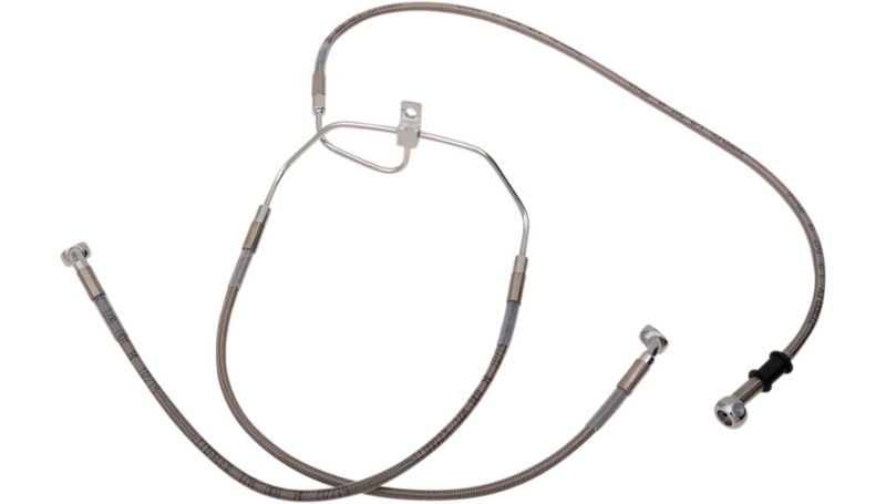 DRAG SPECIALTIES Brake Line - +6" - Stainless Steel - FXDF '08-'17 - 660325-6