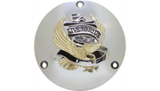 DRAG SPECIALTIES 3 Hole Gold - Harley-Davidson 1969-1999 - Live to Ride Derby Cover 33-0010DA - PartsOutlet.com.au