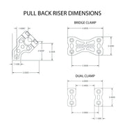 JOKER MACHINE Risers - Pullback - Bridge - Black 03-866-1B - PartsOutlet.com.au