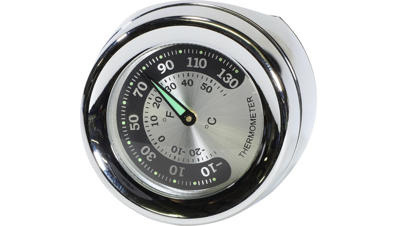 DRAG SPECIALTIES Handlebar Mount Thermometer - Chrome - For 1.25" Bar - O91-6822TN