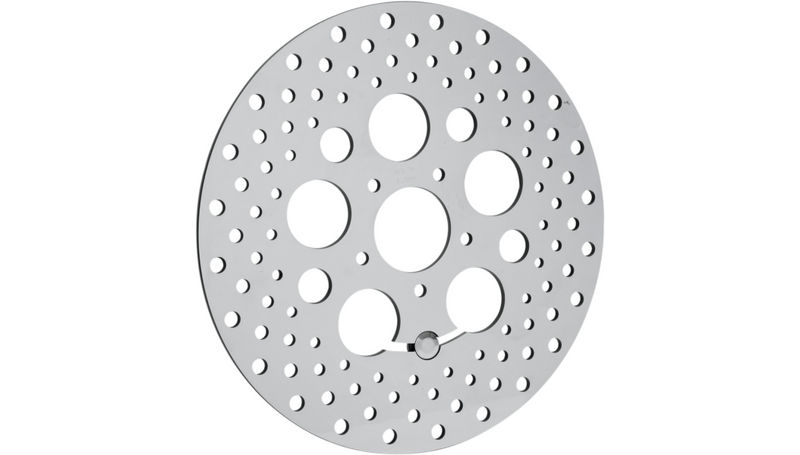 DRAG SPECIALTIES Drilled Brake Rotor - Front - 11.8 - Touring/Trike" - FL '08-'16 - B06-0188ASP