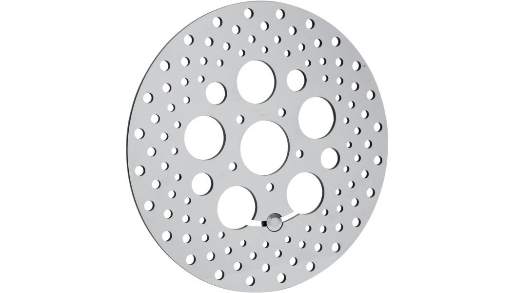 DRAG SPECIALTIES Drilled Brake Rotor - Front - 11.8 - Touring/Trike" - Harley-Davidson 2008-2016 - B06-0188ASP