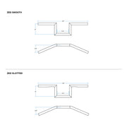 BILTWELL Handlebar - Zed - Black - SLOTTED - 6010-2016 - PartsOutlet.com.au