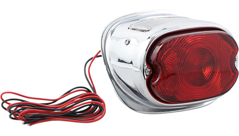 DRAG SPECIALTIES Taillight Assembly - Harley-Davidson 1955-1972 - Chrome 68010-64B-BXLB1 - PartsOutlet.com.au