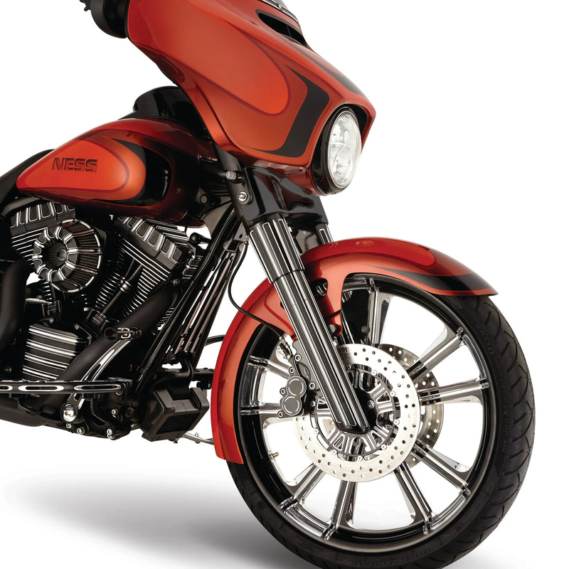 ARLEN NESS 10-GAUGE® HOT LEG FORK LEGS - 08-13 Touring - Single Disc - BLACK - 40-521 - PartsOutlet.com.au