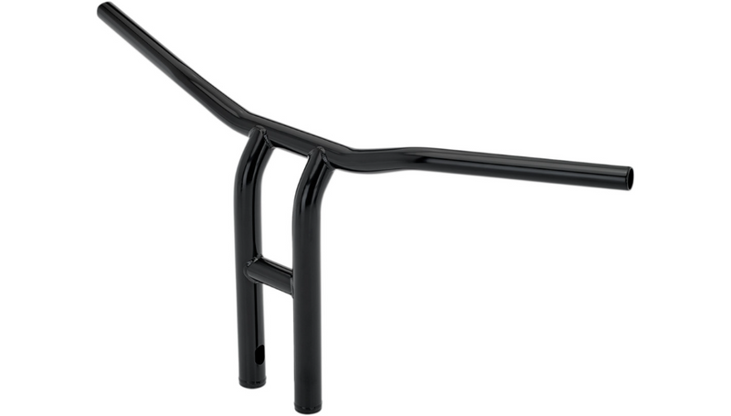 BILTWELL Handlebar - Tyson XL - Pullback - 14" - Black - SLOTTED - 6264-2013