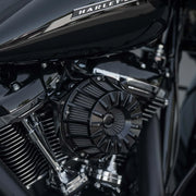 ARLEN NESS 15-SPOKE INVERTED SERIES AIR CLEANER, BLACK -00-17 TWIN CAM (Exc. FBW & 99-01 FI FLT) - Cable 18-993 - PartsOutlet.com.au