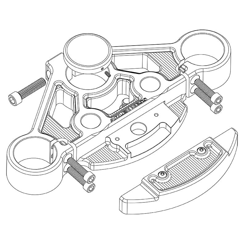ARLEN NESS METHOD® TOP TRIPLE TREE, 15-UP ROAD GLIDE® - BLACK - 130-000 - PartsOutlet.com.au