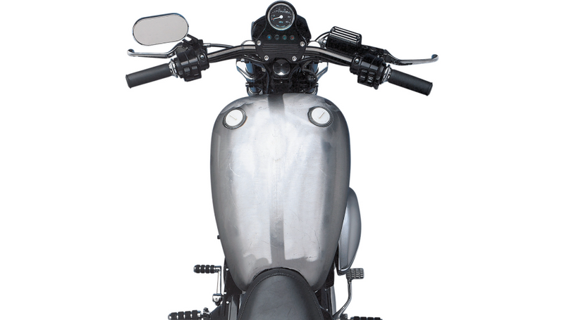 DRAG SPECIALTIES Smooth-Top Twin-Cap Style Extended Gas Tank - Harley-Davidson 1982-2003 - XL 11583-BX46 - PartsOutlet.com.au
