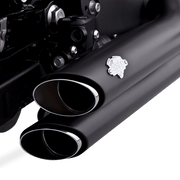 VANCE & HINES Shortshots Staggered Exhaust System - '86 - '11 Softail - Matte Black Ceramic 47221 - PartsOutlet.com.au