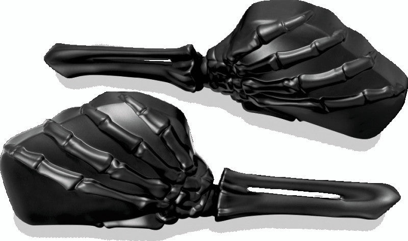 Kuryakyn Skeleton Hand Mirrors - Black - KUR1758