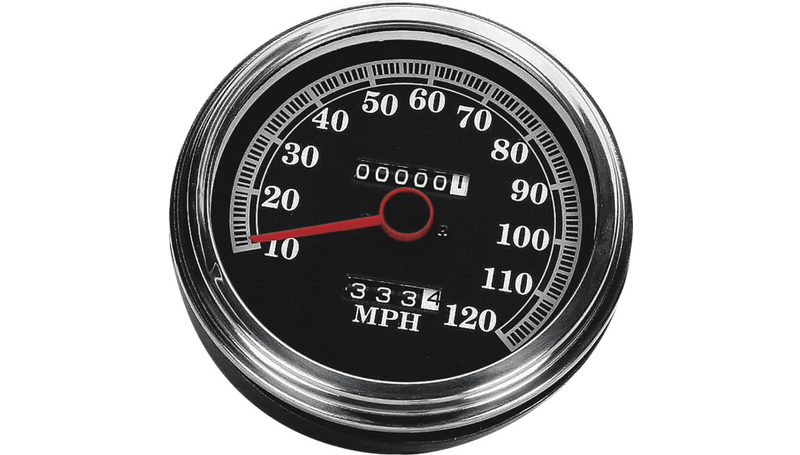 DRAG SPECIALTIES 5" MPH FL-Style 2:1 Speedometer - Black Face - FL '47-'84 - 72422AMX