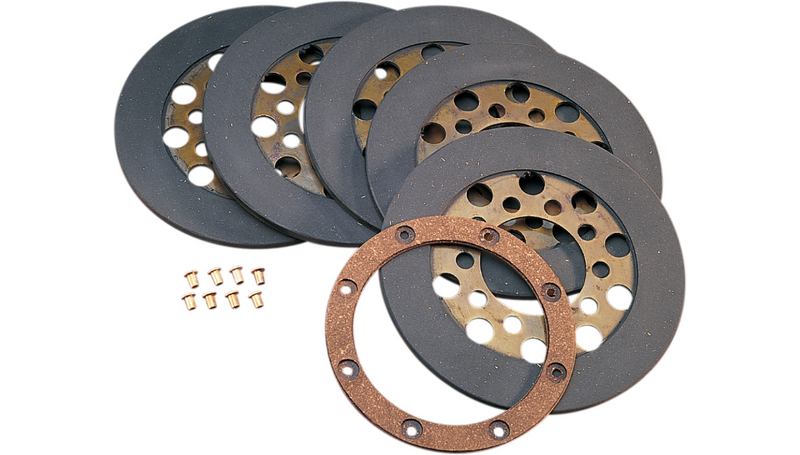 DRAG SPECIALTIES Clutch Plate Kit - Harley-Davidson 1968-1984 - 17-0010A-BOX - PartsOutlet.com.au