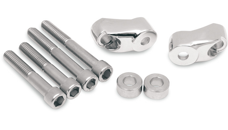 DRAG SPECIALTIES Turn Signal Mount Kit - 39/49 mm - Harley-Davidson 1987-2007 - Chrome 20-0367ADS - PartsOutlet.com.au