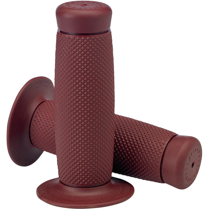 BILTWELL Grips - Renegade - 1" - Oxblood 6704-0301