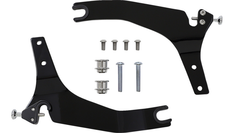 COBRA Backrest Kit - 11" - Black - '06-'17 Dyna - 602-2024B